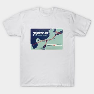 The PARANOIA CIA Airlines Collection: Civilian Air Transport  - Route of the Island Chain T-Shirt